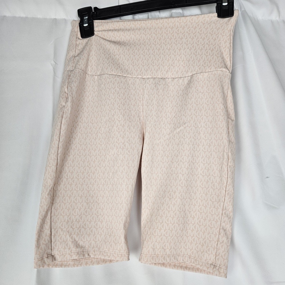 Michael Kors Logo Nylon Blend Bike Shorts Lt. Pink Size Xs